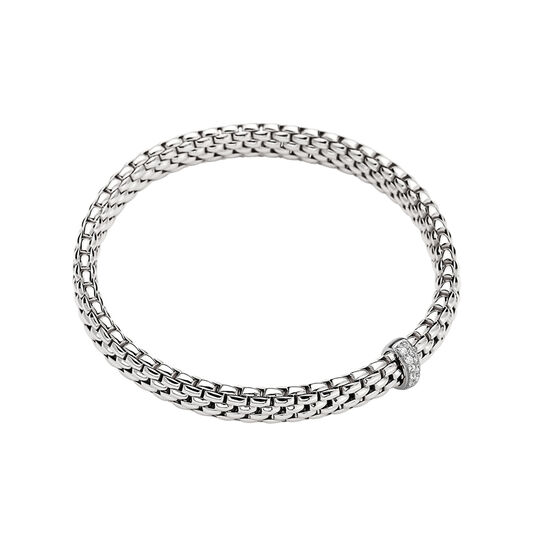 Bracelet Vendome Flex'it en or blanc avec pav&eacute; de diamants image number 0