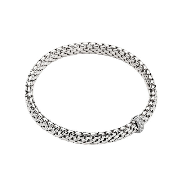 Bracelet Vendome Flex'it en or blanc avec pav&eacute; de diamants