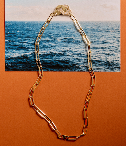 dinh van yellow gold necklace