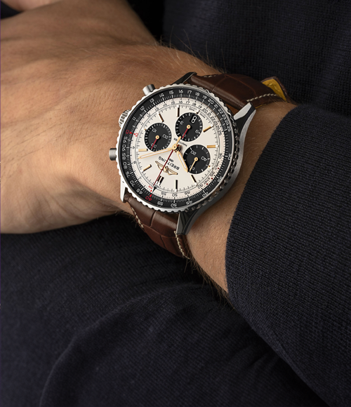Breitling watch on a wrist