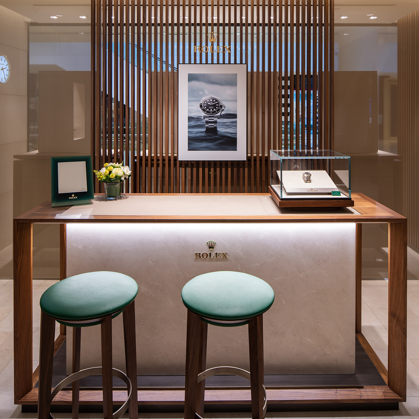 Rolex shop watch showroom