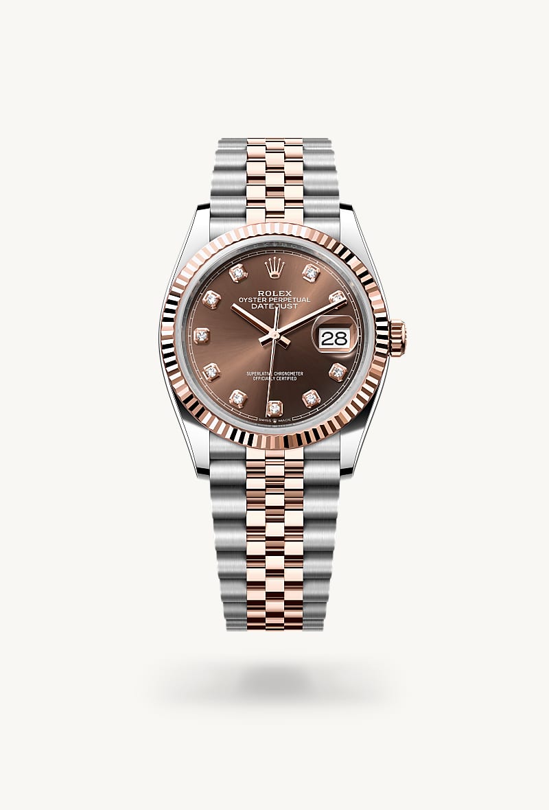 rolex Datejust in Everose Rolesor, m126231-0053 - Maison Birks