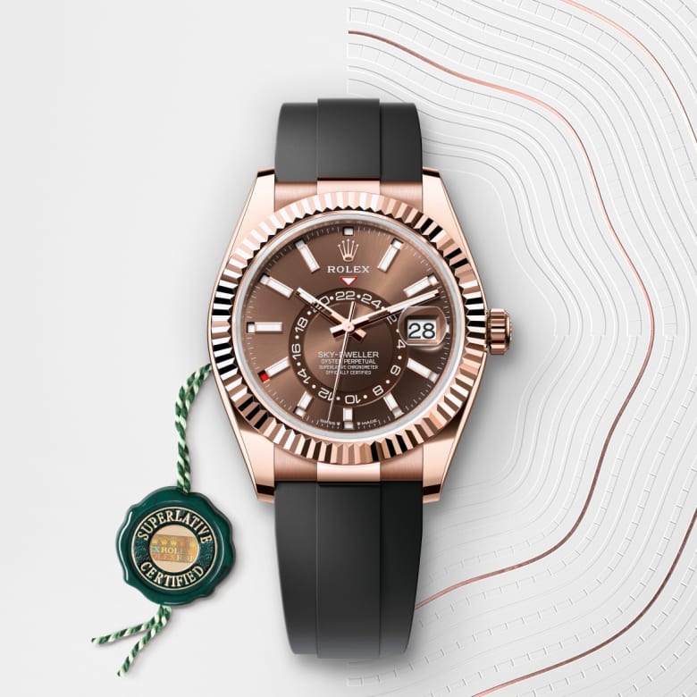 rolex Sky-Dweller en Or Everose 18 ct, M336235-0002 - Maison Birks