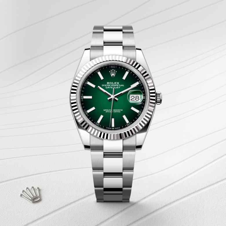 rolex Datejust in White Rolesor, M126334-0033 - Maison Birks