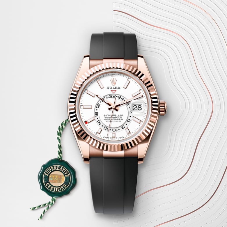 rolex Sky-Dweller en Or Everose 18 ct, M336235-0003 - Maison Birks