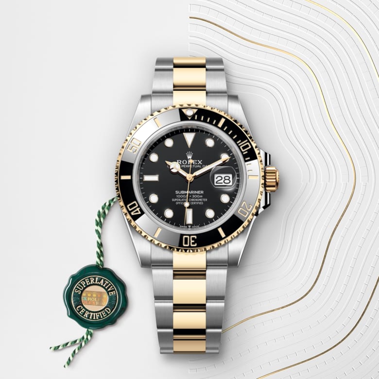 Rolex Submariner en Rolesor jaune, M126613LN-0002 - Maison Birks