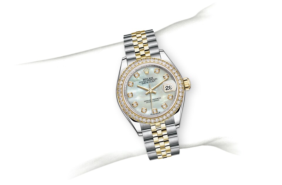Rolex oyster 28 mm oystersteel and yellow gold top