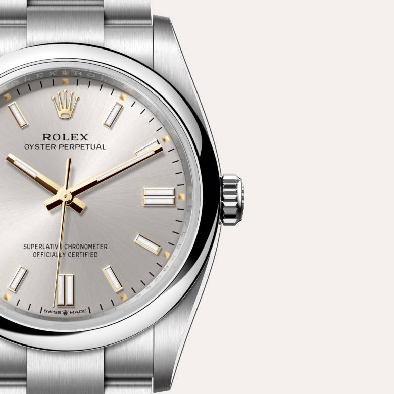 rolex Oyster Perpetual en acier Oystersteel, M126000-0001 - Maison Birks