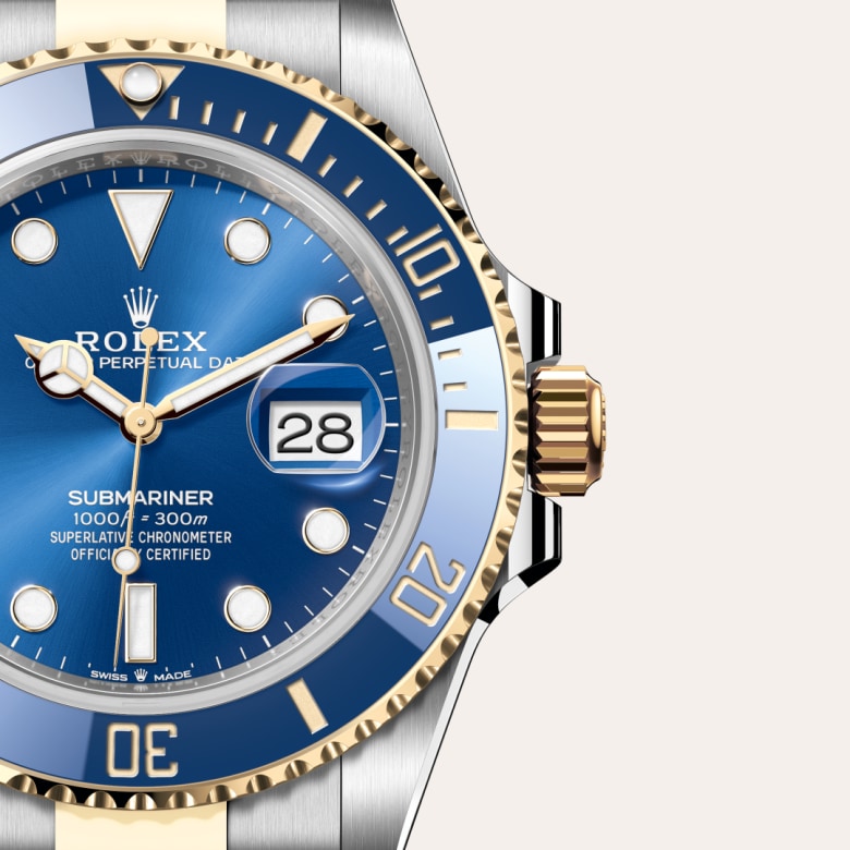 Rolex Submariner en Rolesor jaune, M126613LB-0002 - Maison Birks