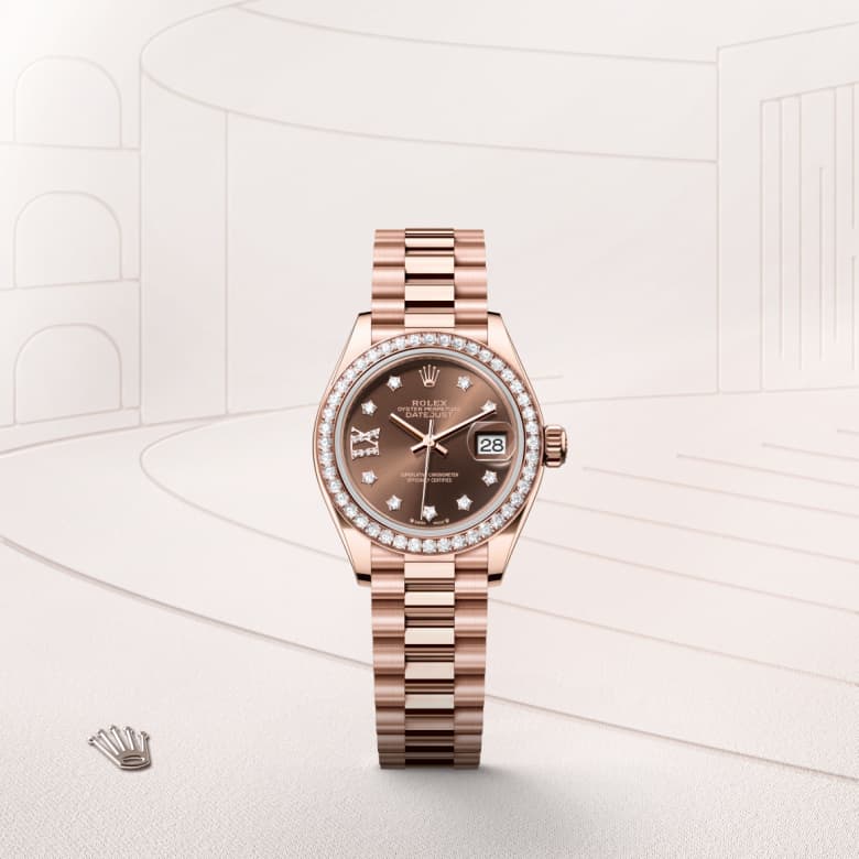 rolex Lady-Datejust en Or Everose 18 ct, M279135RBR-0001 - Maison Birks