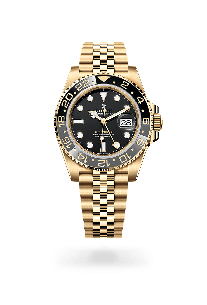 rolex GMT-Master II in 18 ct yellow gold, M126718GRNR-0001 - Maison Birks