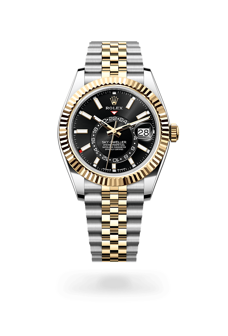 rolex Sky-Dweller en acier Oystersteel et or jaune, M336933-0004 - Maison Birks