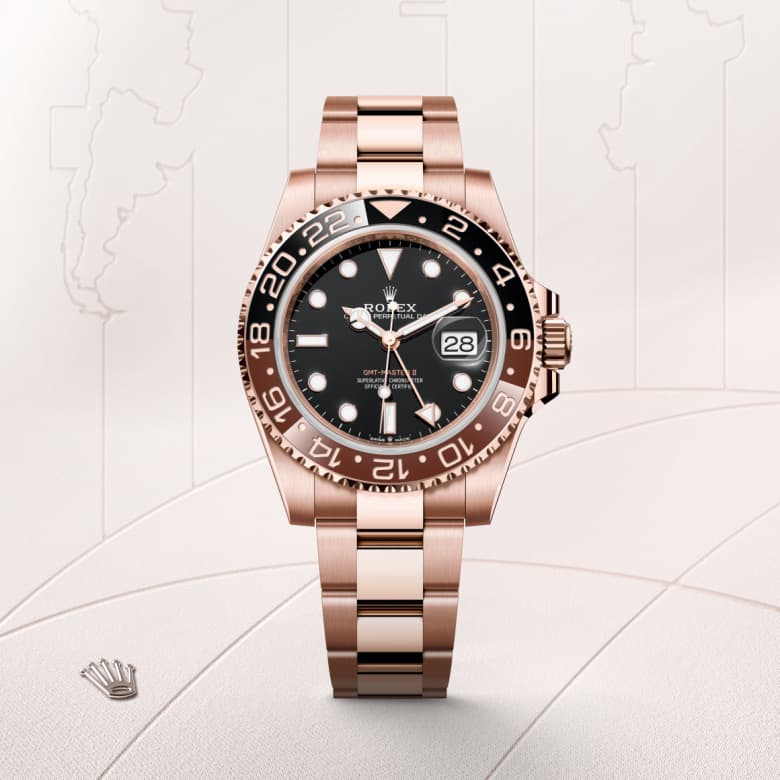 rolex GMT-Master II in 18 ct Everose gold, M126715CHNR-0001 - Maison Birks