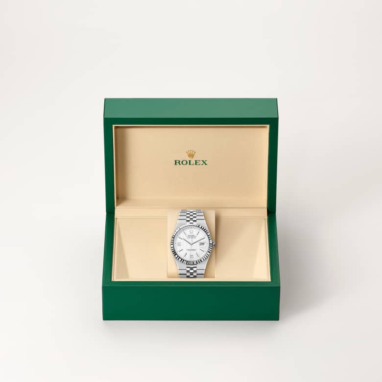 rolex Land-Dweller in White Rolesor, M127334-0001 - Maison Birks