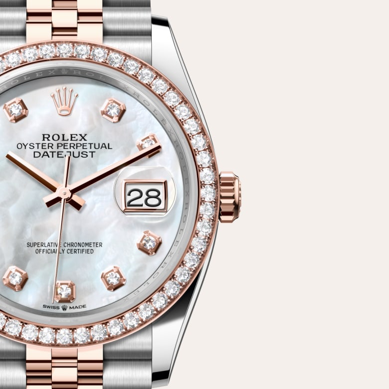 rolex Datejust en Rolesor Everose, M126281RBR-0009 - Maison Birks