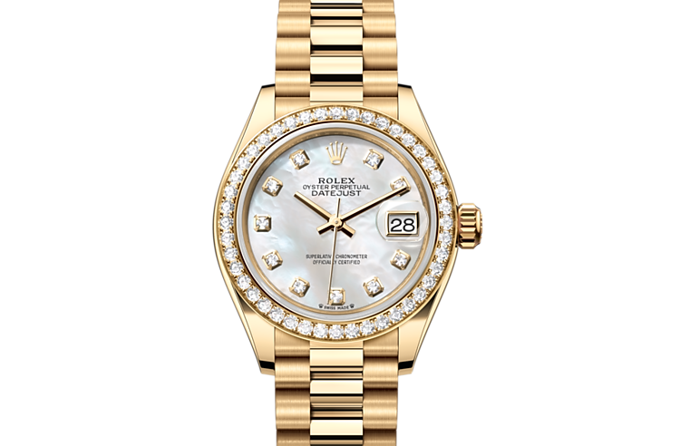 Ladies gold clearance rolex watch