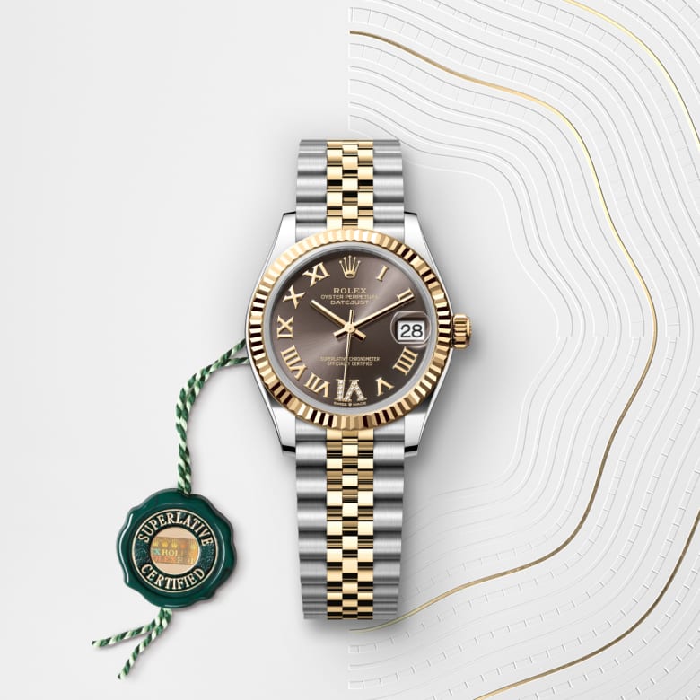 rolex Datejust en Rolesor jaune, M278273-0018 - Maison Birks