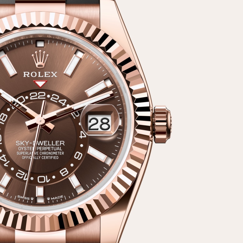 rolex Sky-Dweller en Or Everose 18 ct, M336235-0002 - Maison Birks
