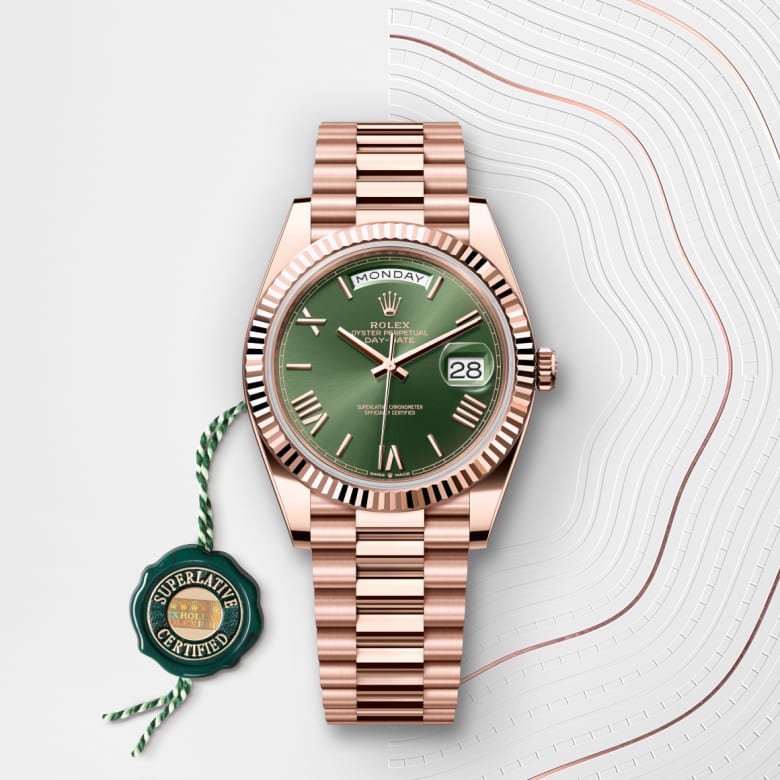 rolex Day-Date en Or Everose 18 ct, M228235-0025 - Maison Birks