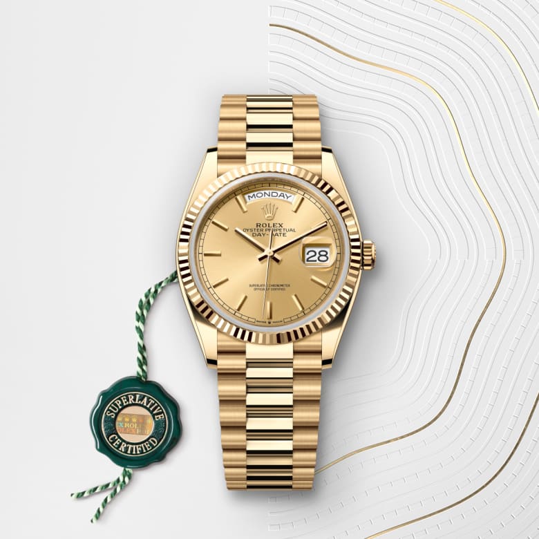 rolex Day-Date en Or jaune 18 ct, M128238-0045 - Maison Birks