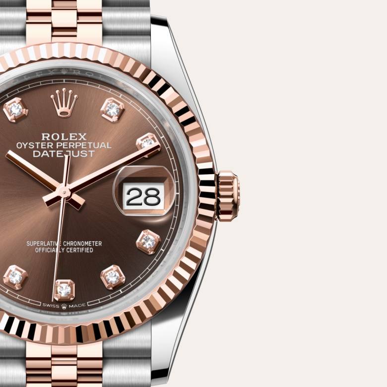 rolex Datejust in Everose Rolesor, m126231-0053 - Maison Birks