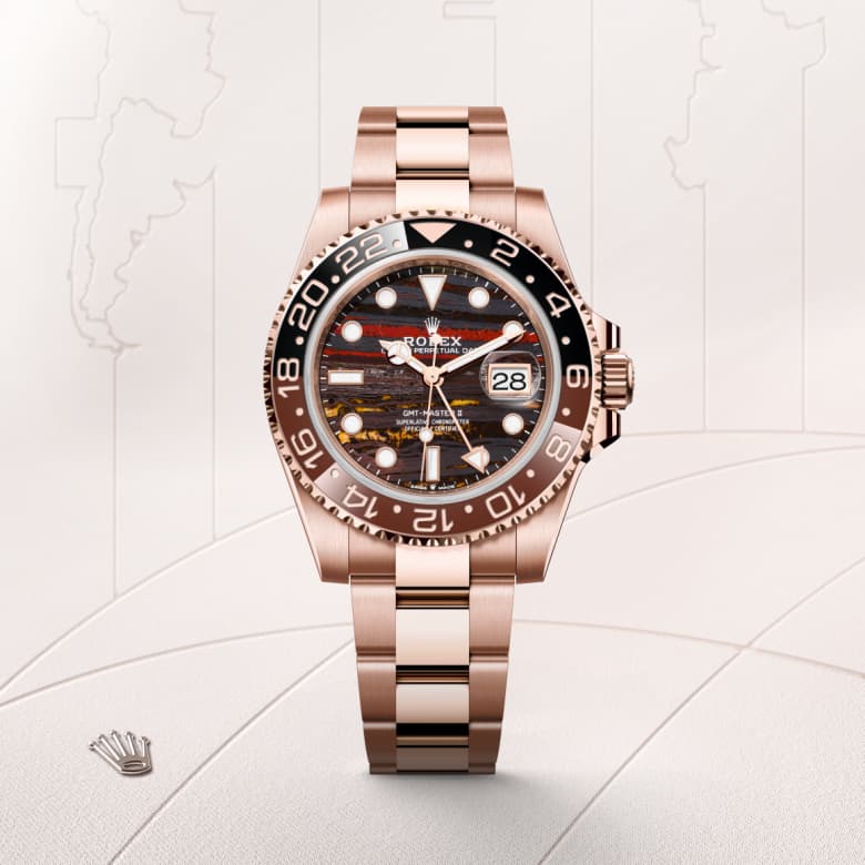 rolex GMT-Master II in 18 ct Everose gold, M126715CHNR-0002 - Maison Birks