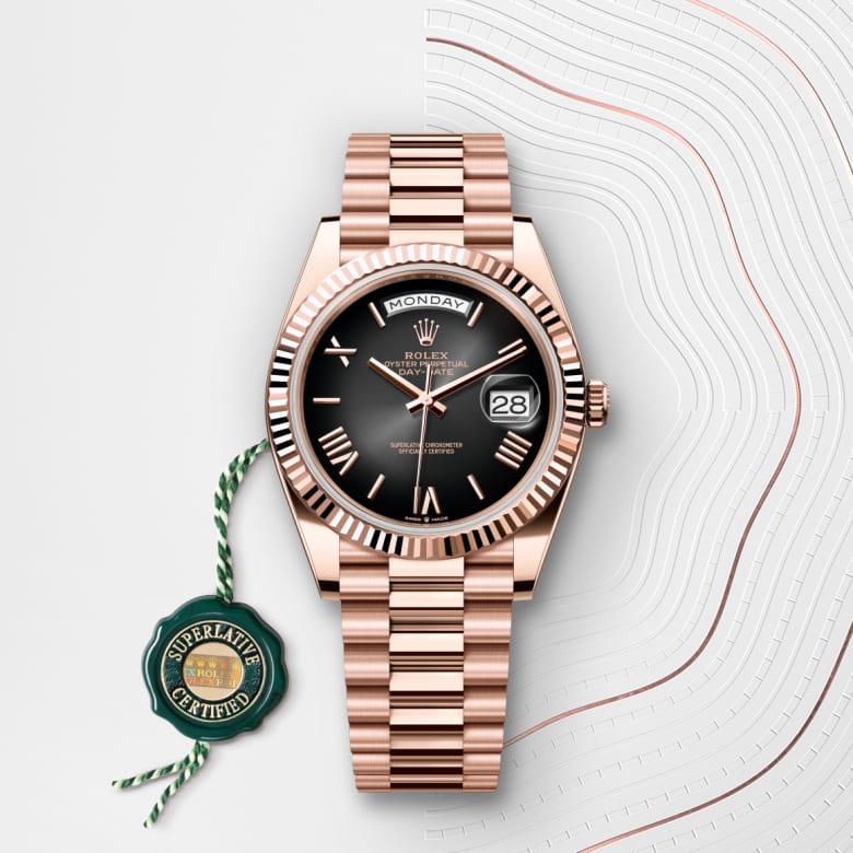 rolex Day-Date en Or Everose 18 ct, M228235-0055 - Maison Birks