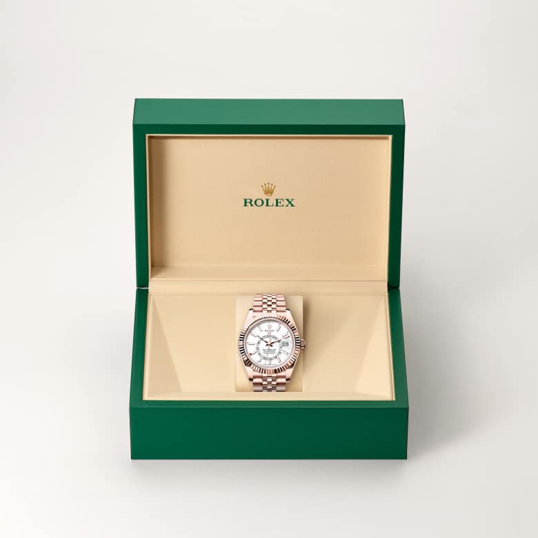 rolex Sky-Dweller in 18 ct Everose gold, M336935-0007 - Maison Birks