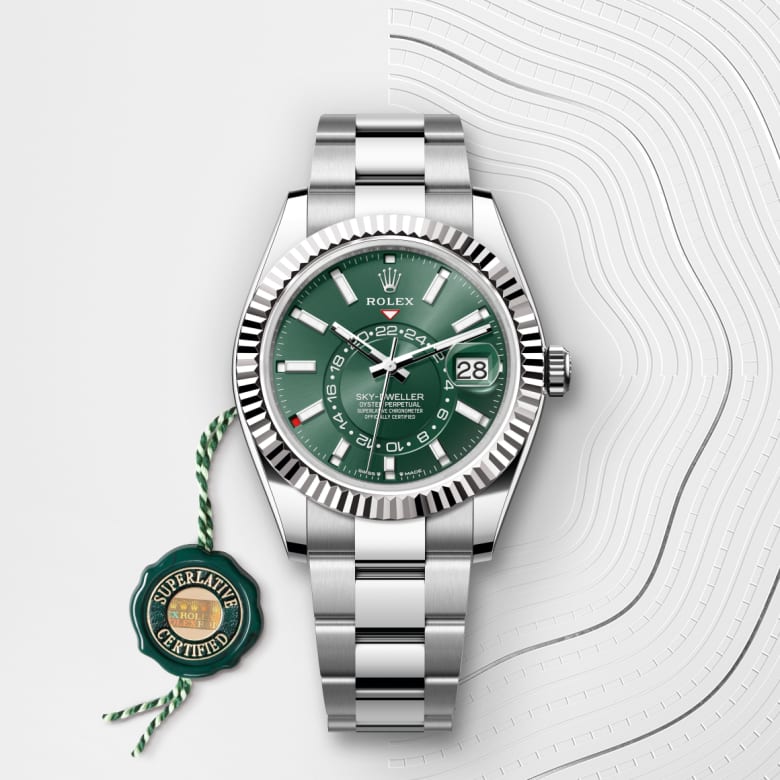 rolex Sky-Dweller en Rolesor gris, M336934-0001 - Maison Birks