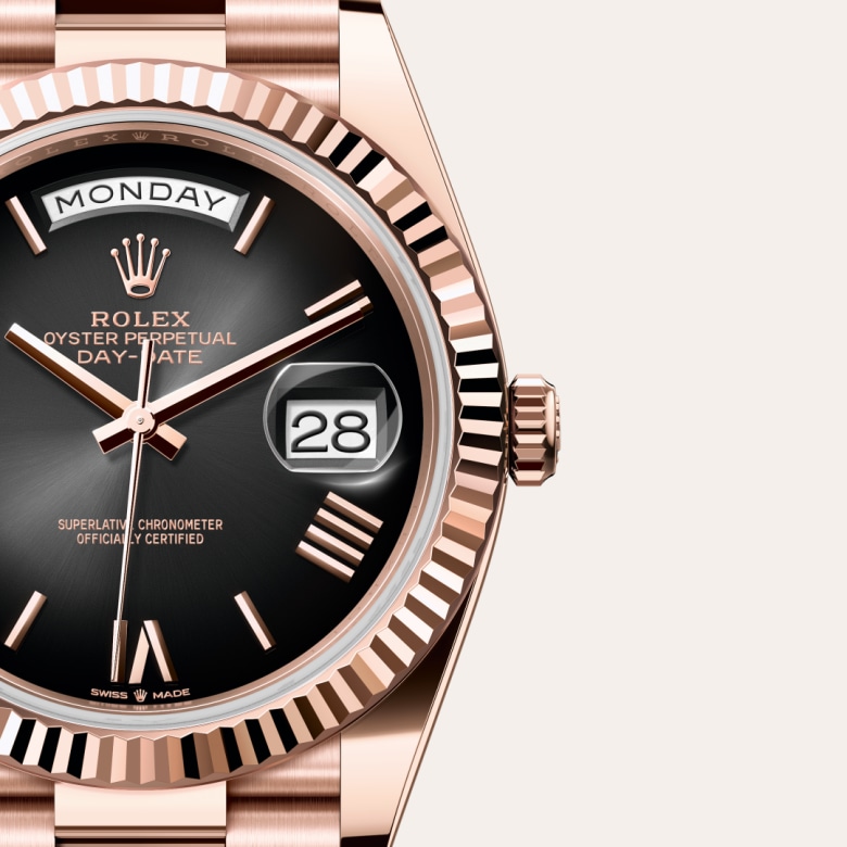 rolex Day-Date en Or Everose 18 ct, M228235-0055 - Maison Birks