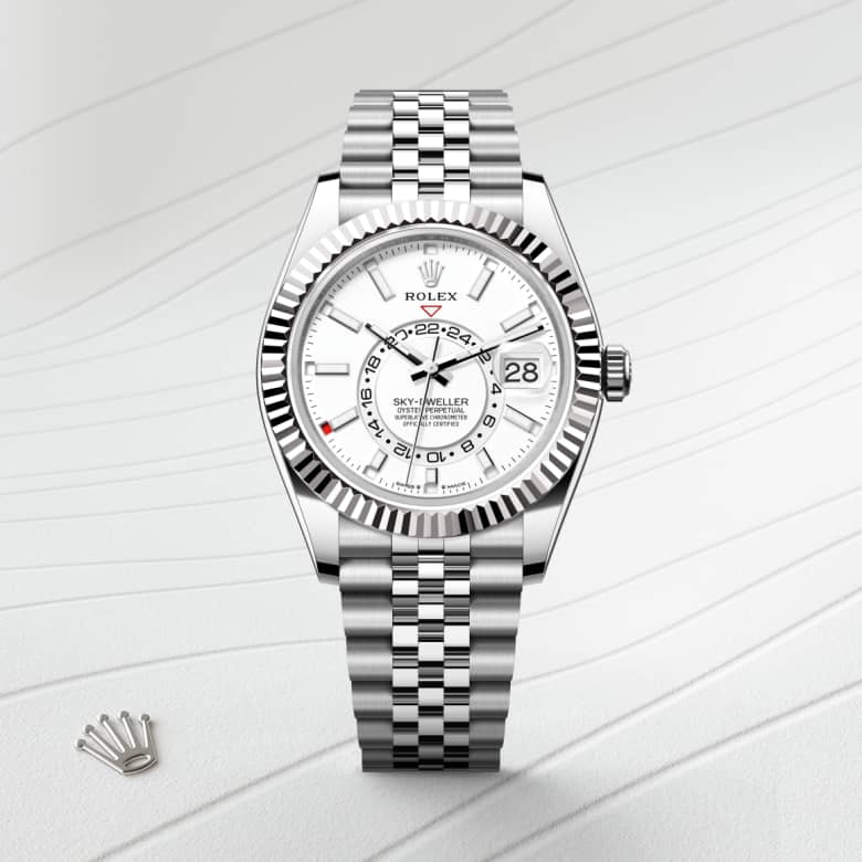 rolex Sky-Dweller in White Rolesor, M336934-0004- Maison Birks