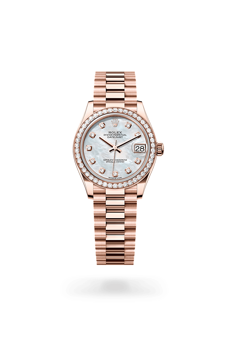 rolex Datejust en Or Everose 18 ct, M278285RBR-0005 - Maison Birks
