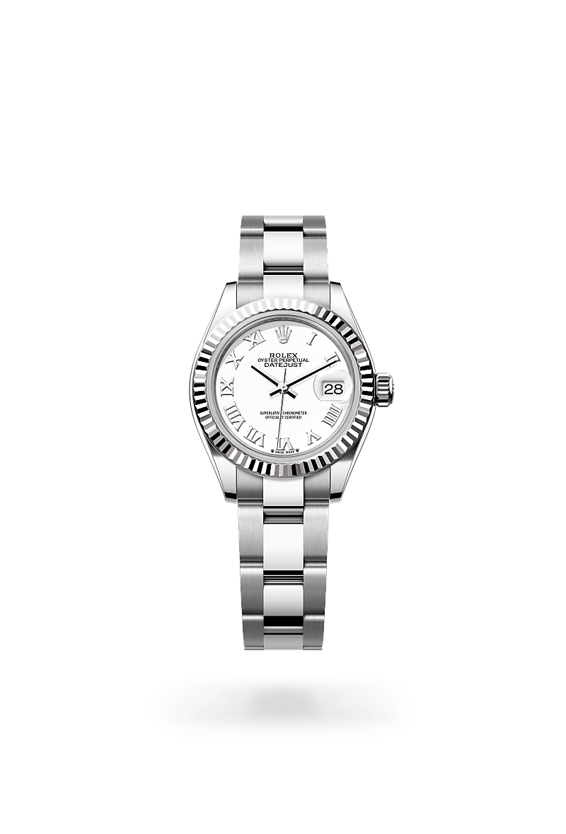 Rolex Lady-Datejust in White Rolesor - combination of