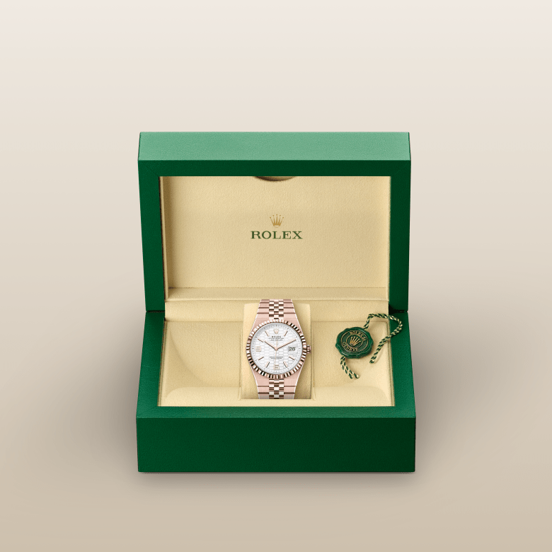 rolex Land-Dweller in 18 ct Everose gold, M127335-0001 - Maison Birks