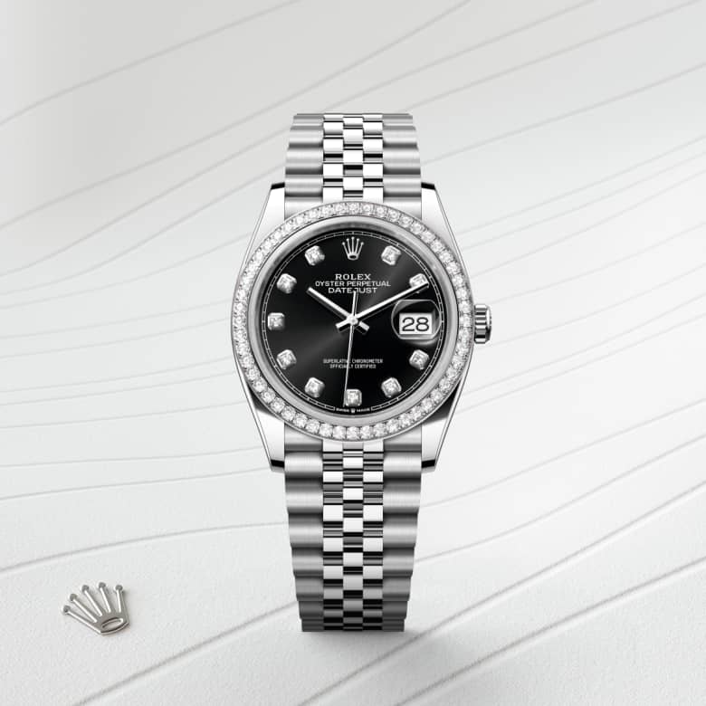 rolex Datejust en Rolesor gris, m126284RBR-0019 - Maison Birks