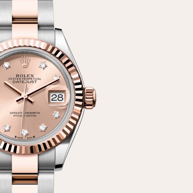 rolex Lady-Datejust in 18 ct Everose gold, M279171-0028 - Maison Birks