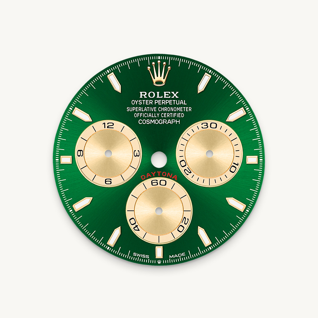 Bright green dial