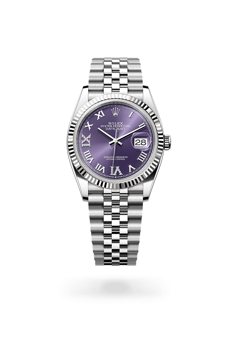 rolex Datejust in White Rolesor, M126234-0021 - Maison Birks