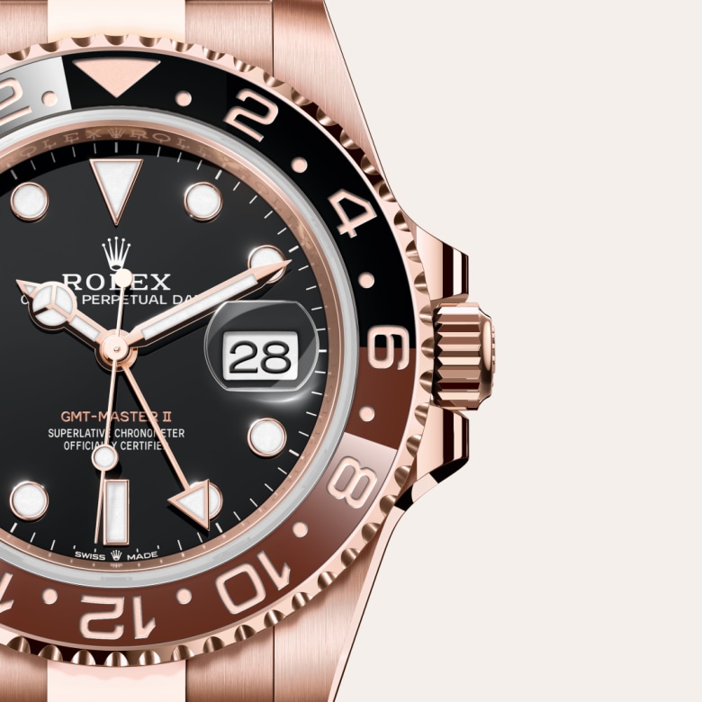 rolex GMT-Master II in 18 ct Everose gold, M126715CHNR-0001 - Maison Birks