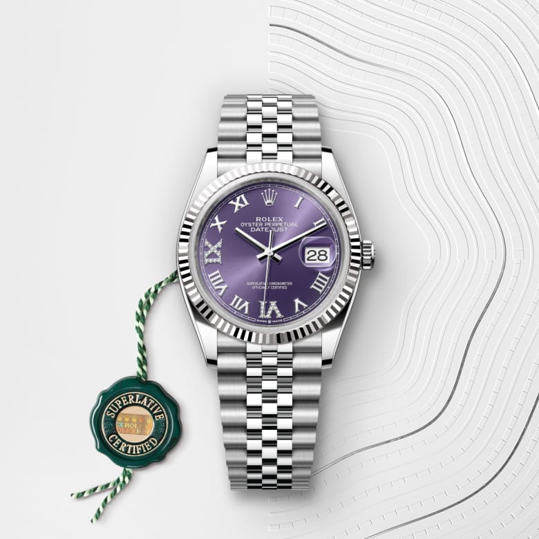 rolex Datejust in White Rolesor, M126234-0021 - Maison Birks