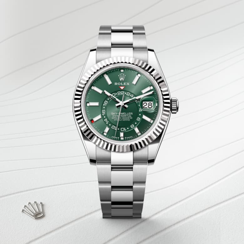 rolex Sky-Dweller en Rolesor gris, M336934-0001 - Maison Birks