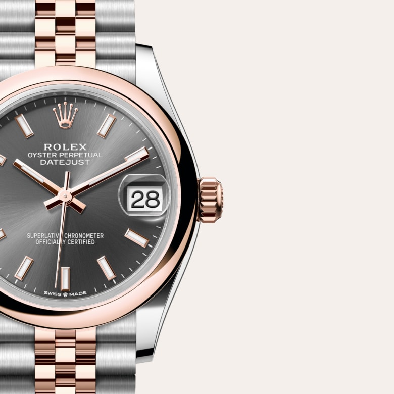 rolex Datejust in Everose Rolesor, M278241-0018 - Maison Birks