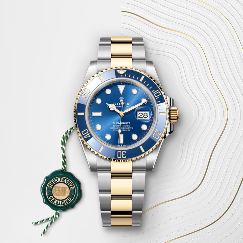 Rolex Submariner en Rolesor jaune, M126613LB-0002 - Maison Birks