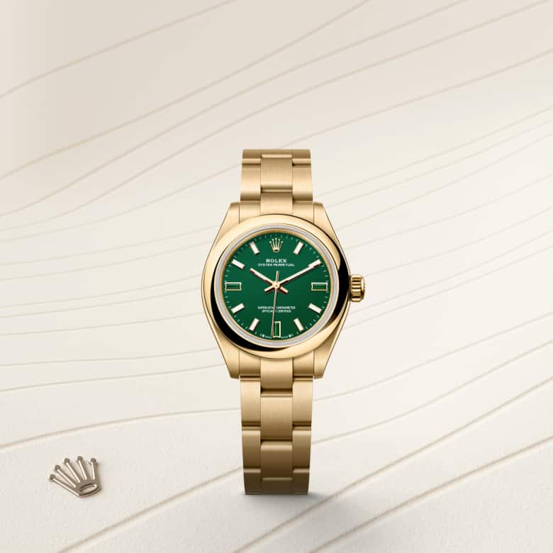 rolex Oyster Perpetual in 18 ct yellow gold, M276208-0002 - Maison Birks