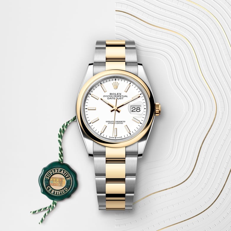 rolex Datejust en Rolesor jaune, M126203-0020 - Maison Birks