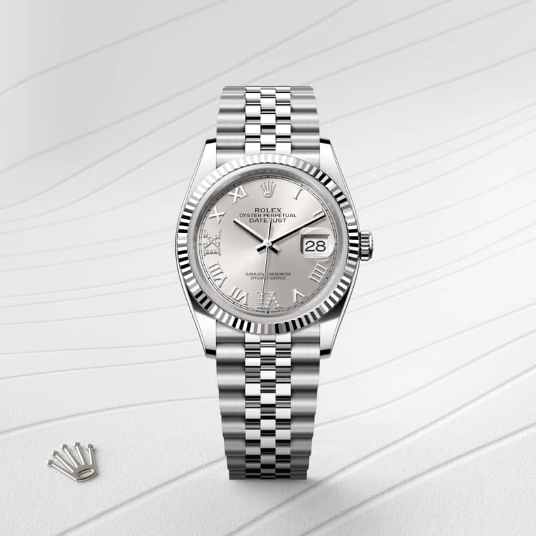 rolex Datejust en Rolesor gris, M126234-0029 - Maison Birks