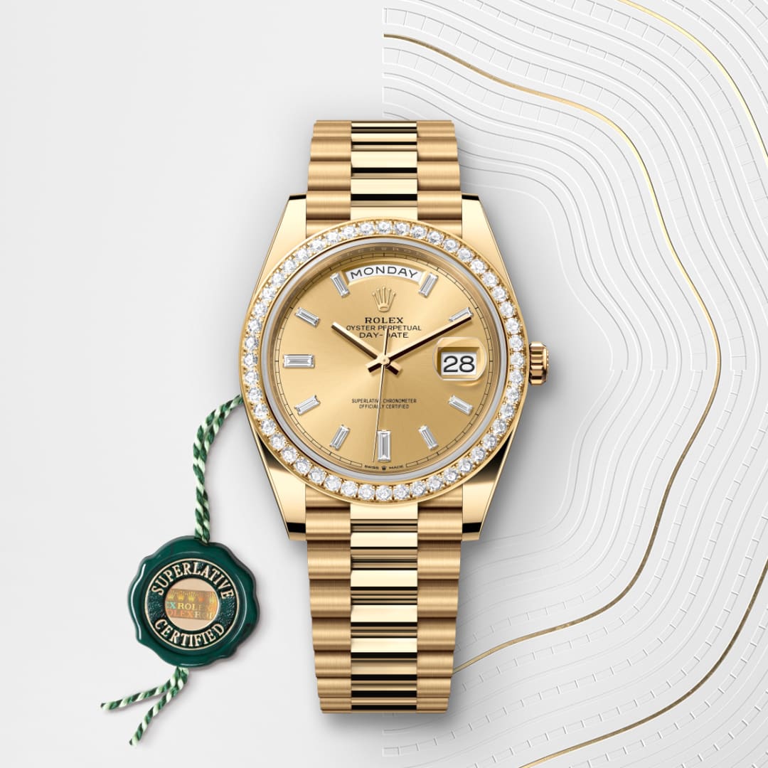 欲しいの Rolex Day-Date 40 in 18 ct yellow gold, M228348RBR-0002 エクササイズグッズ