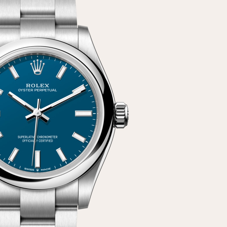 rolex Oyster Perpetual en acier Oystersteel, M277200-0017 - Maison Birks