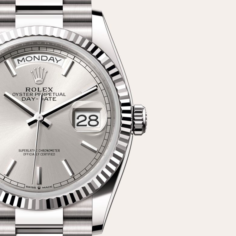 rolex Day-Date en Or blanc 18 ct, M128239-0005 - Maison Birks