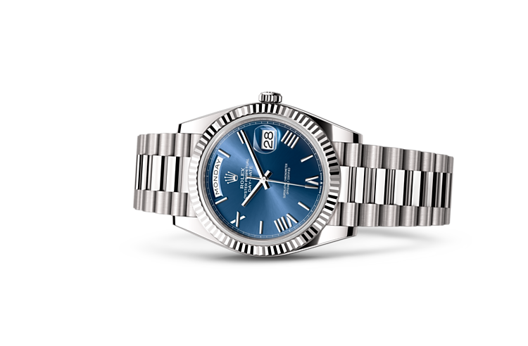 Rolex white gold blue dial clearance